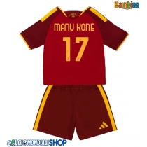 Maglie da calcio AS Roma Manu Kone #17 Prima Maglia Bambino 2026-27 Manica Corta + Pantaloni corti)